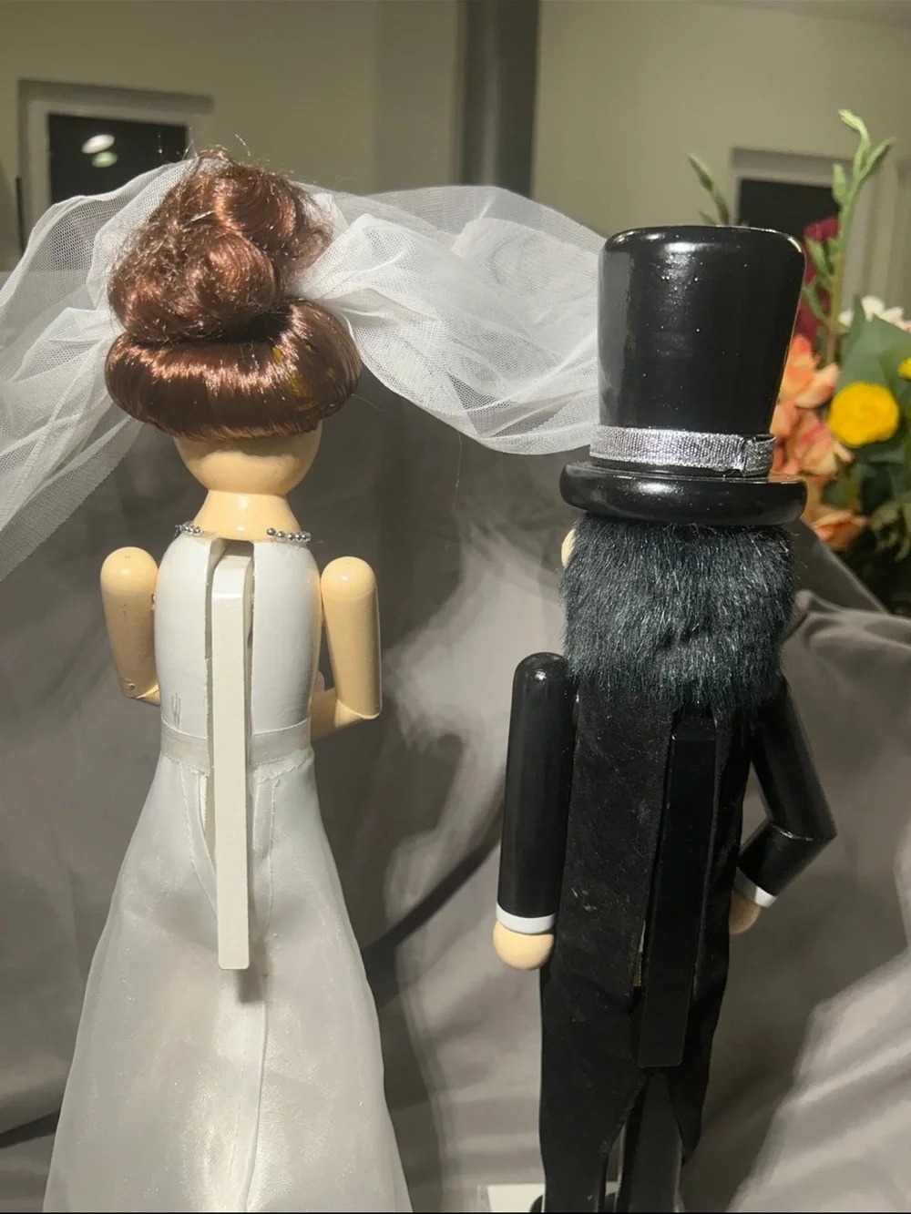 16-inch Bride and Groom Wedding Nutcracker Set
